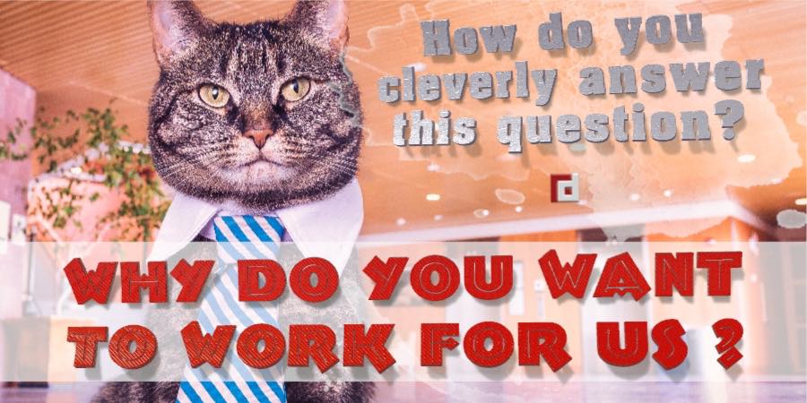 Why do you want to work for us? How do you cleverly answer this question?